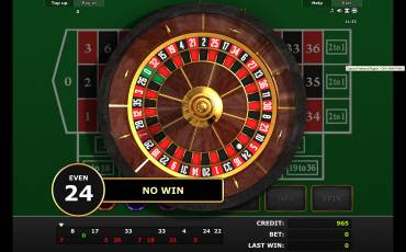 Royal Crown European Roulette online