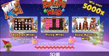 Rudolph Gone Wild: Slot machine