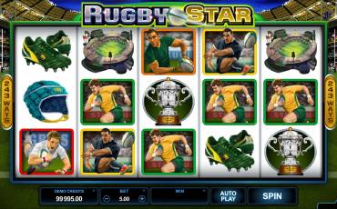 Rugby Star pokie NZ