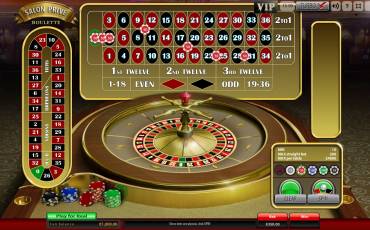 Salon Prive Roulette online