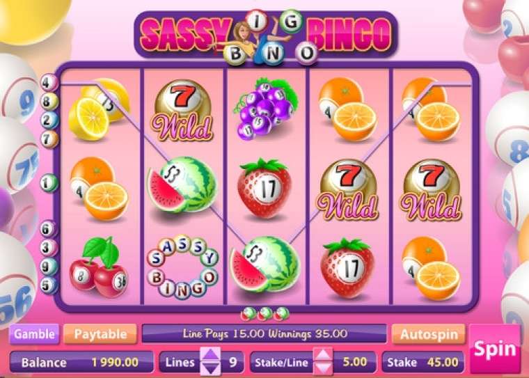 Play Sassy Bingo pokie NZ