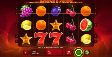 Sevens and Fruits: 