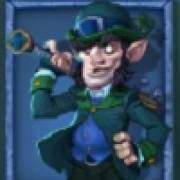 Blue leprechaun symbol in Shamrock Saints pokie