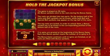 Sizzling Bells: Free spins and/or respins