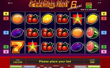 Sizzling Hot 6 Extra Gold pokie NZ