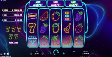 Sizzling Neon Jackpot: Slot machine