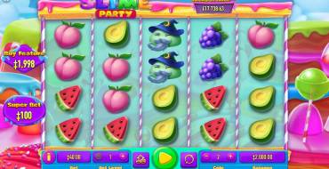 Slime Party: The main screen