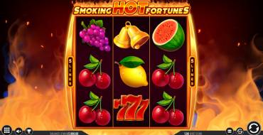 Smoking Hot Fortunes: Slot machine