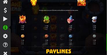 Snake Arena: Paytable