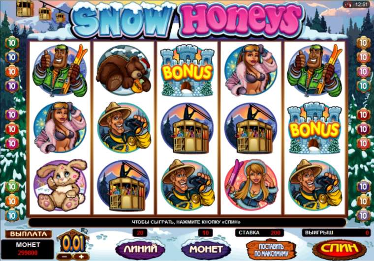 Play Snow Honeys pokie NZ