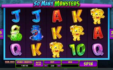 So Many Monsters pokie NZ