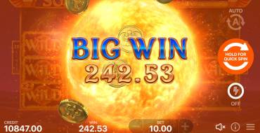 Solar King: Winnings