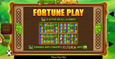 Spins O' Gold Fortune Play: Bonus games