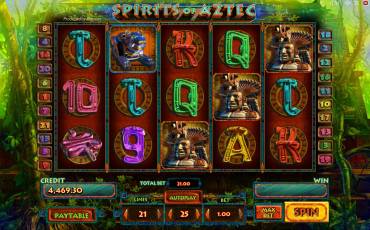 Spirits of Aztec pokie NZ