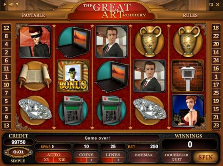 Play The Great Art of Robbery pokie NZ