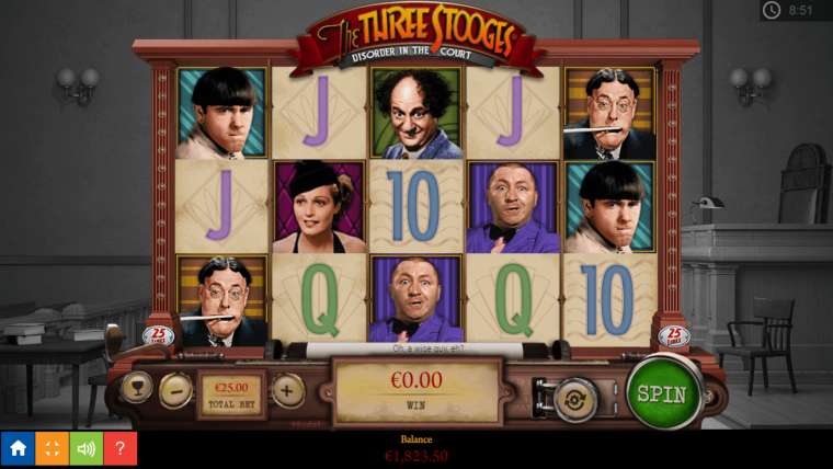 Play The Three Stooges: Disorder in the Court pokie NZ