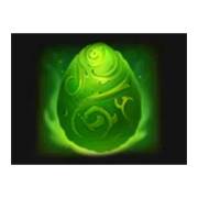 Green egg symbol in Treasures of Fire: Scatter Pays pokie