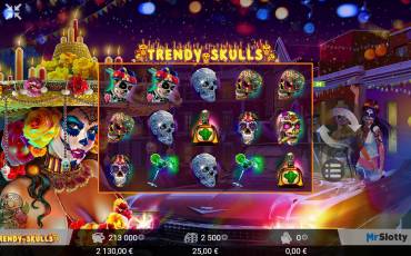 Trendy Skulls pokie NZ