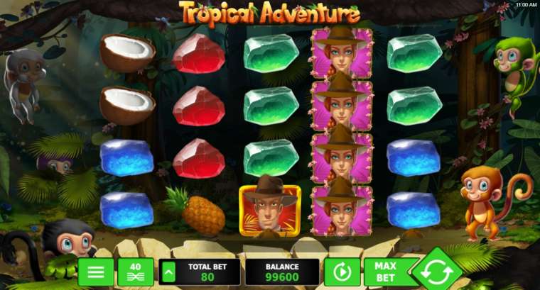 Play Tropical Adventure pokie NZ