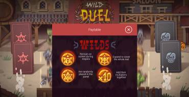 Wild Duel: Payout table