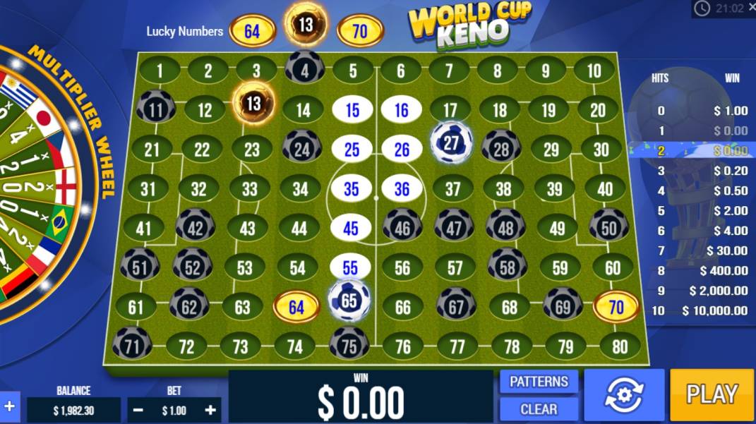 World Cup Keno World Cup Keno