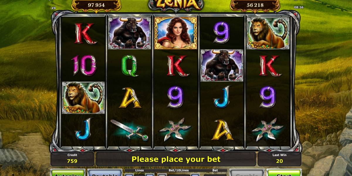 Zenia: Queen of War pokie NZ