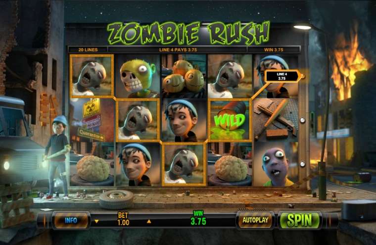 Play Zombie Rush pokie NZ