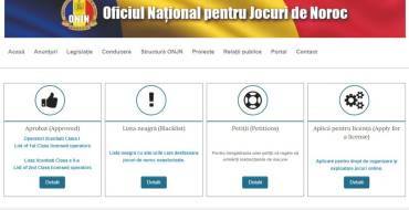 Oficiul Național Pentru Jocuri de Noroc: Official site of Oficiul Național pentru Jocuri de Noroc